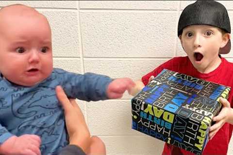 BABY SCARED OF BIRTHDAY PRESENT!