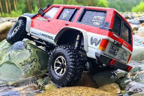 Nissan Patrol 4x4 RC Car Battles Mountain River in Extreme Off-Road Adventure!