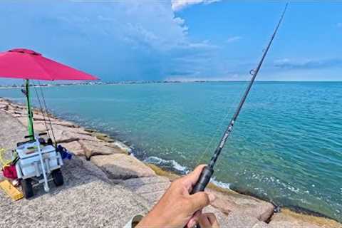 Everyone was catching really good fish: Surfside Jetty (Catch, Clean, Cook)