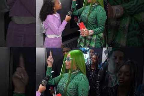 Nicki Minaj shares words of motivation to young reporter Jazzy
