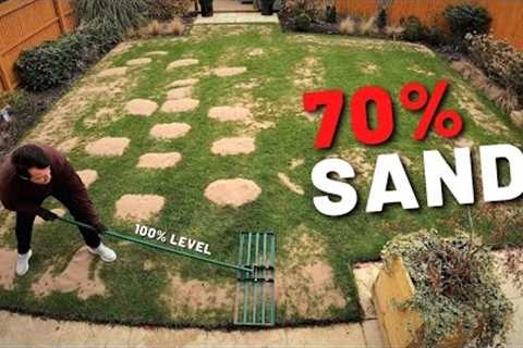 How To Level &amp; OverSeed A Lawn : TimeLapse