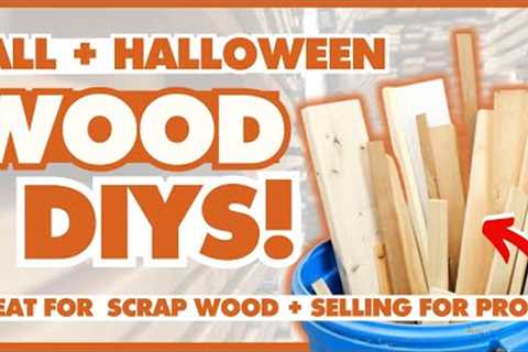 12 Wood DIY Decor Projects for Fall &amp; Halloween | Scrap Wood DIYS that SELL!