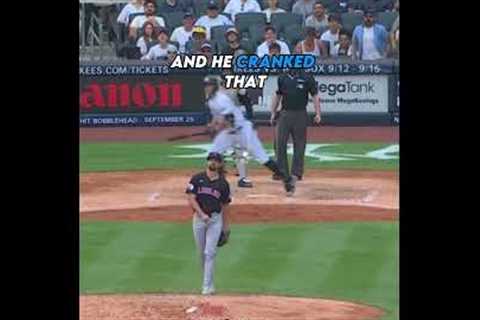 Giancarlo stanton cranks a three run bomb 💣 #mlb #baseball #capcut