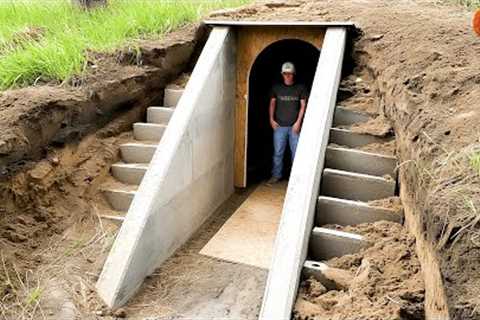 Man Builds Underground Storm Shelter | Start to Finish Build By @tickcreekranch