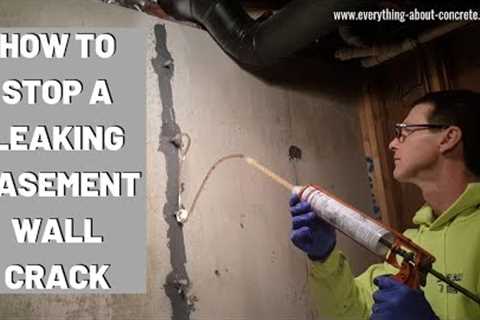 BASEMENT WALL CRACK REPAIR : HOW TO FIX LEAKS A STEP BY STEP GUIDE