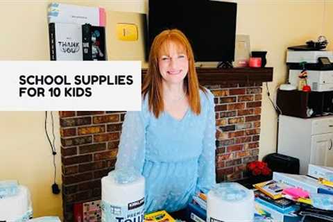 BACK TO SCHOOL SUPPLIES FOR 10 KIDS