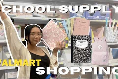 SCHOOL SUPPLY SHOPPING 2022 AT WALMART **affordable supplies + GIVEAWAY