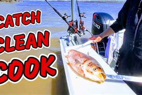 AMERICA'S most hated FISH are actually DELICIOUS! How to CATCH CLEAN &amp; COOK Silver Asian Carp.