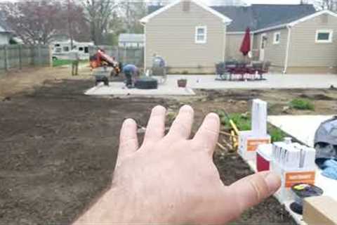 Back Yard Swimming Pool Grading, Sod, Landscape Design &amp; Installation