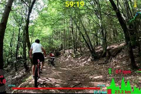 60 minute MTB Trail Indoor Cycling Workout Garmin 4K Video