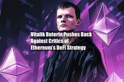 Vitalik Buterin Pushes Back Against Critics of Ethereum’s DeFi