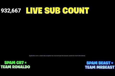 UR Cristiano Ronaldo Live Sub Count (New Channel)