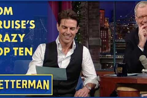 Tom Cruise Reads The Top Ten Craziest Things People Have Said About Him On The Internet | Letterman