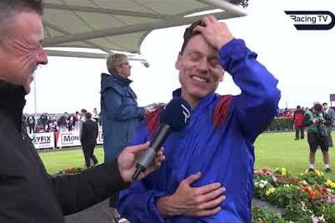 David Dunsdon cannot believe it as he rides 50/1 winner SIRIUS in 2024 Connacht Hotel QR Handicap