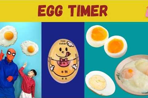 EGG TIMER cute kitchen tool review for half boiled egg | soft boiled egg | hard boiled egg