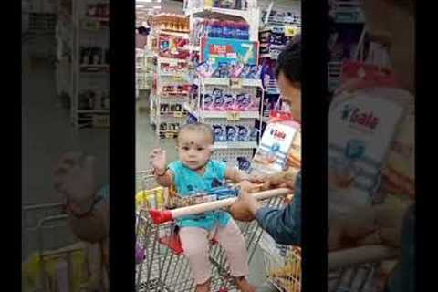 Baby's First Shopping Spree🛍️🛒😍#mybabygirl #shopping #teddy #baby #babyshorts #mylove #cutiepie