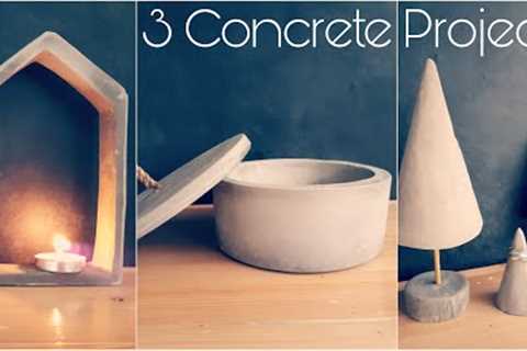 3 Concrete Projects to try at home | Pinterest Inspired - DIY