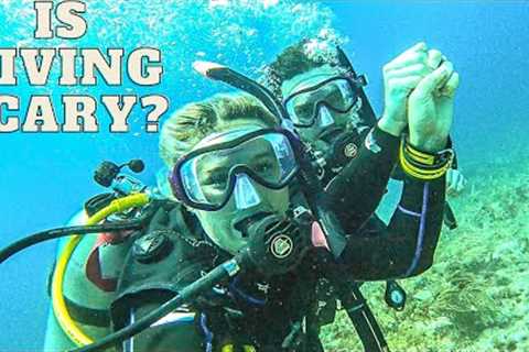 Scuba Diving For The FIRST TIME! PADI Open Water Course! (Cancun, Mexico)