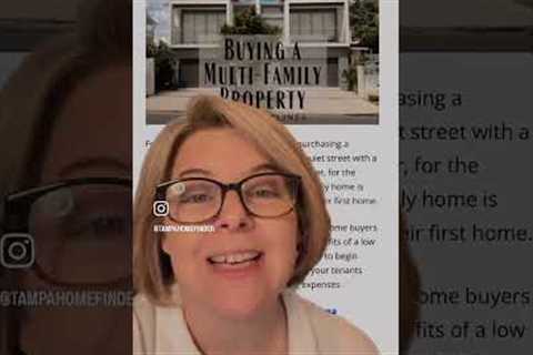 Become a homeowner by purchasing a multi-family home