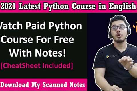 Python Tutorial For Beginners (With Notes) 🔥