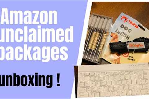 I tried Amazon Unclaimed Boxes| $40 AMAZON MYSTERY BOX | Bluetooth Keyboard, $90 Water bottle +more