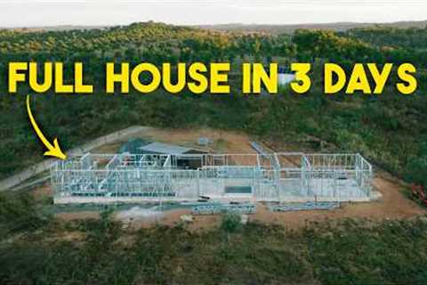 Building Our House in 3 DAYS - Part One ALL WALLS