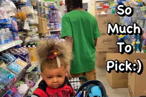 Shopping at dollar tree with reborn baby in Fulton ky