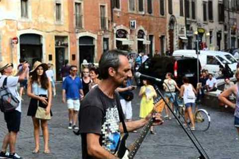 Time (Pink Floyd) by a street musician in Rome