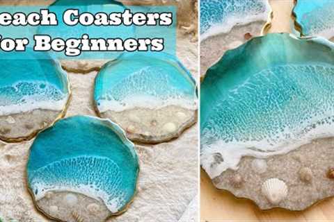 Resin Art for Beginners: Complete Resin Beach Coaster Tutorial