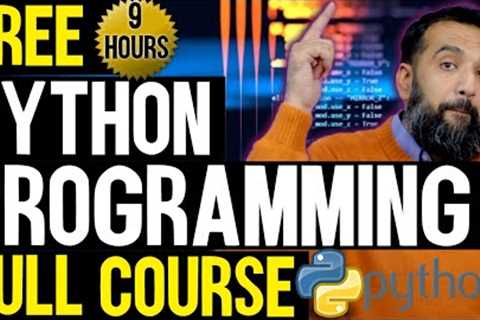 FREE Python Programming ( Full Course ) Python Tutorial For Beginners