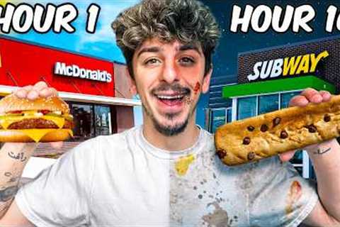 I Ate Fast Food Every Hour for an ENTIRE Day..