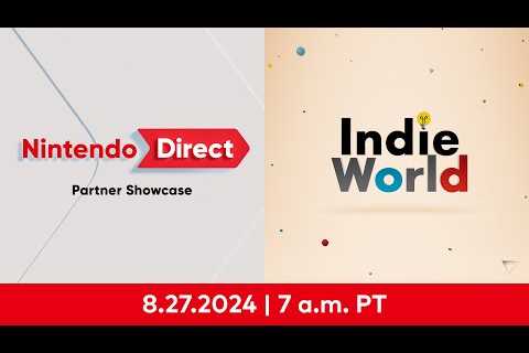 Indie World Showcase + Nintendo Direct: Partner Showcase 8.27.2024