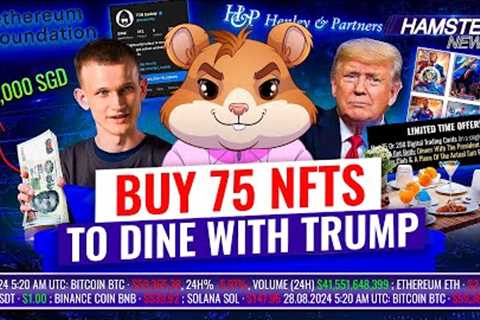 Vitalik Buterin's salary, Trump’s new NFT collection, TON’s call for Durov’s release ⚡️ Hamster News