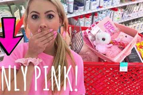 NO BUDGET (PINK ONLY) SHOPPING SPREE!