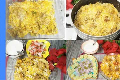 4 different types of biryani recipes|beef biryani|chicken biryani in English and Urdu|FFShi-ka