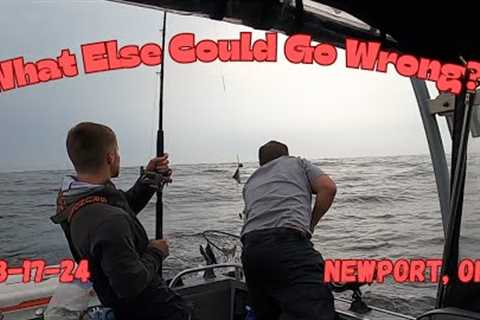 What Happened With The Net? Coho Salmon Fishing Newport, Oregon 8-17-24       #coho #salmon #oregon