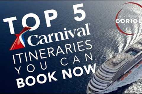 Top 5 Carnival Cruise Itineraries You Can Book Now