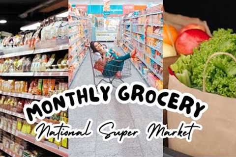 Monthly Grocery In Budget | National Super Market | Shopping In Hyderabad | Grocery Haul
