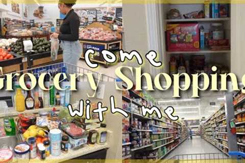 come grocery shopping w/ me for my first apartment *realistic* | Grocery Haul, Organization, &amp;..