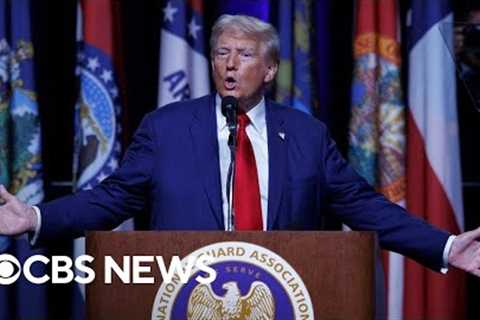 Trump ramps up social media attacks on Kamala Harris as questions remain over Arlington incident