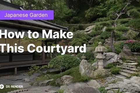 Japanese Garden Making-of Tutorial | Landscape Design with Animated Plant Models | D5 Render