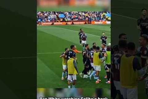 Ben White Fights Back for William Saliba vs Aston Villa #football #arsenal #trending #sports #viral