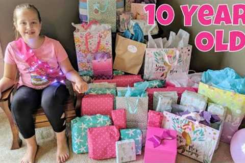 Leah's 10th Birthday Opening Presents!!
