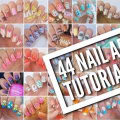 44 Nail Art Tutorials! | Nail Art Design Compilation