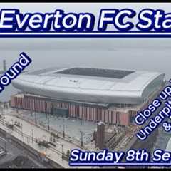 New Everton FC Stadium - Sunday 8th September - Bramley Moore Dock - latest drone footage #efc