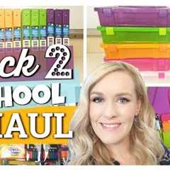 MASSIVE Back to School supplies HAUL 2017 | Dollar Tree, Walmart, Target & Costco | The Family..