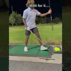 They gave him a wooden driver and he still delivered 😳👏 | #Shorts