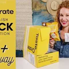 The Most Unique Snack Subscription - TasteCrate Unboxing 2021 - GIVEAWAY | Healthyish Snacks