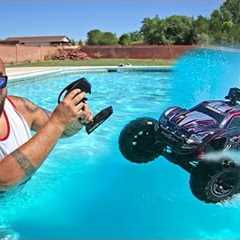 Driving Remote Control RC Cars Across The Water!!