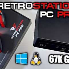 Retrostation PC PRO - Best Retro Game Console 2022 - 67K Games - 2 Wireless Controllers - Windows 11